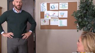 Cherie Deville fucks with her subordinate in the office