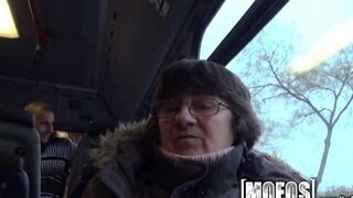 A little girl was fucked in her ass straight on the bus