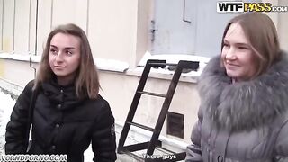 Two sexy girls we met at the spa and fucked them in the room!