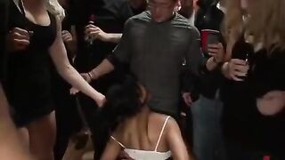 A mature beauty likes to be fucked by a group of men