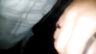 A sexy girl fingered her man’s cock right in the subway train