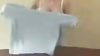 The chick with big milk is giving a master class on how to do it
