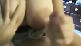 The girl swallows all the cum, she doesn’t mind