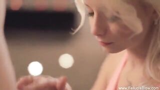 Blonde beauty got fucked in the studio for cash