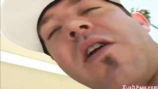 The guy fucks his wife for money in front of a camera