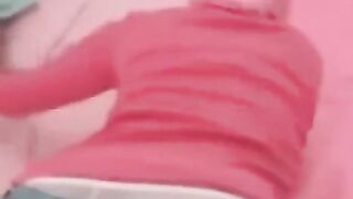 Homemade sex with a hairy Arab woman, showcasing her natural beauty and perfect tits