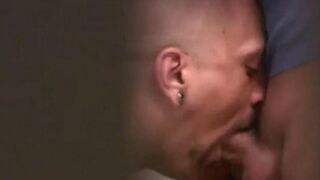 Two guys jerking each other’s cocks in the public toilet