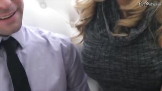 A cute girl with a shaved pussy is fucking with her new friend