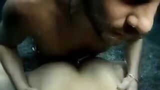 The cute beauty tried to suck a cock underwater