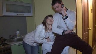 A wife cheats on her husband right in his presence