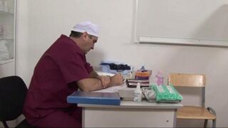 The doctor used a pussy spreader on the patient in the hospital