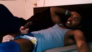 Blacks and white in the bedroom, a sensual and passionate scene