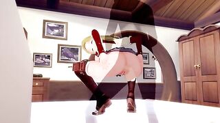 Jobless Reincarnation ZENITH GREYRAT's love for cum is unmatched in this hot hentai scene
