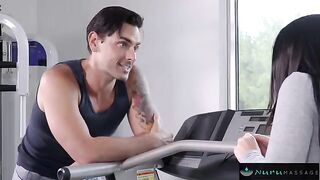Angela White rekindles her old friendship with a hot twist at the gym