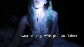 The stepsister came to play with me in a spooky, thrilling role-play scene