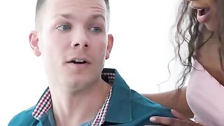 Demi Sutra massages her friend’s back before an important date