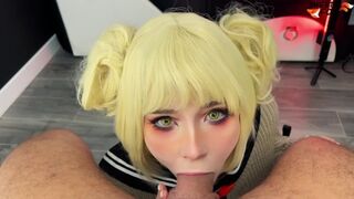 Himiko Toga from My Hero Academia gets fucked after an exam in toga costume