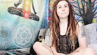 Hairy chick masturbates with a toy and squirts like a pro