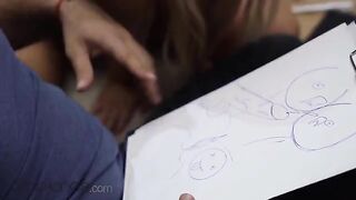Czech teacher fucked blonde student Lovita Fate hard