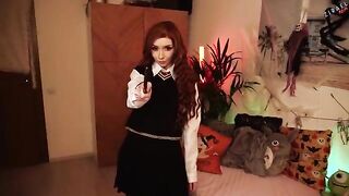 Hermione Granger gets fucked after lessons by a bold guy in HD