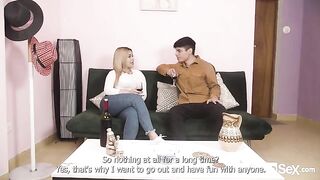 Busty Latina Blanca gets her meat shot, showcasing her incredible curves in a steamy scene