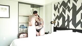 Fat cheating wife fucked by a stranger in the hotel room