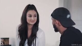 A schoolgirl is having fun in a steamy scene with Eliza Ibarra