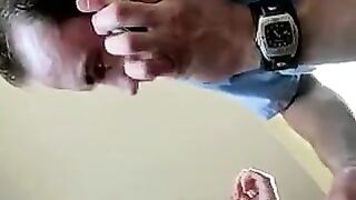 Fisting anal sex with mobile phone filming and remote control action