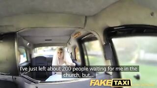 The bride got fucked by taxi driver before the wedding