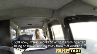 The bride got fucked by taxi driver before the wedding