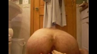 I got my rubber cock stuck in my ass - homemade eporn