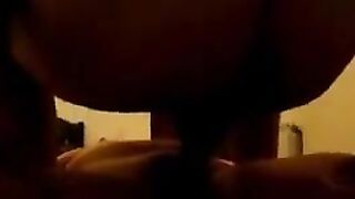 A woman with a sagging belly after childbirth gets fucked by two guys