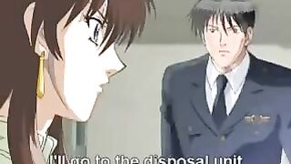 Hentai girl with big eyes will make a stunning blowjob