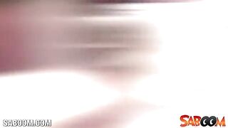 Babe fucked herself in her tight ass with a dildo and got cum