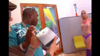 Babe Malibu tries anal sex with a sample