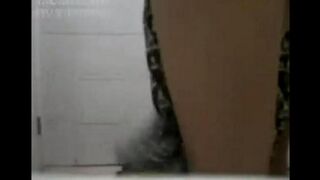 Asian porn with a cute girl rolling on the bed and playing with her pussy