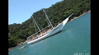 Many girls are ready to get fucked on a yacht