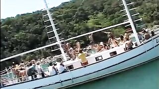 Many girls are ready to get fucked on a yacht