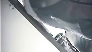 A hidden camera was secretly filming girls at the checkout in the shop