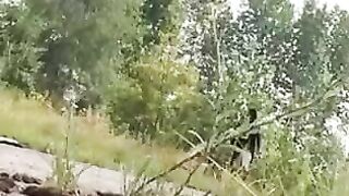 A sexy woman in latex dominates her boyfriend in sex