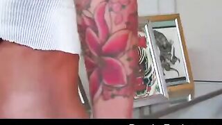 The guy shoved his cock in all the holes of busty Brooke Banner