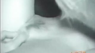 The guy licked the pussy of his sleeping hairy sister