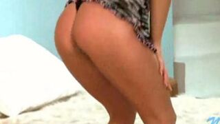 A young Russian girl shows her lecherous body to the camera