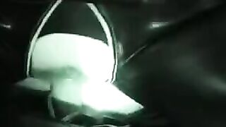 A husband and wife have fun in their sex latex suits