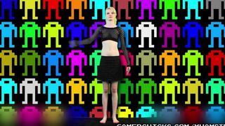Sexy dancing blondie exposed her boobs to the crowd of guys who were ready to pay for sex