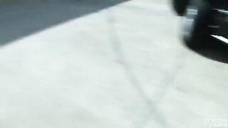 Blonde babe Blair Summers gets fucked on the parking lot in a risky spot