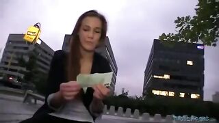 The girl was fucked right on the street without any hesitation