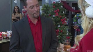 The retired lesbian got fucked on New Year's Eve party