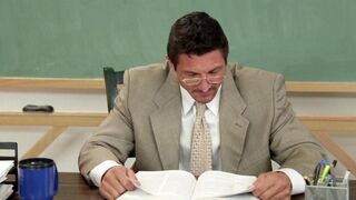 The student received a good mark thanks to the teacher’s deep throat skills
