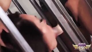 Two mature lesbians enjoy each other’s bodies